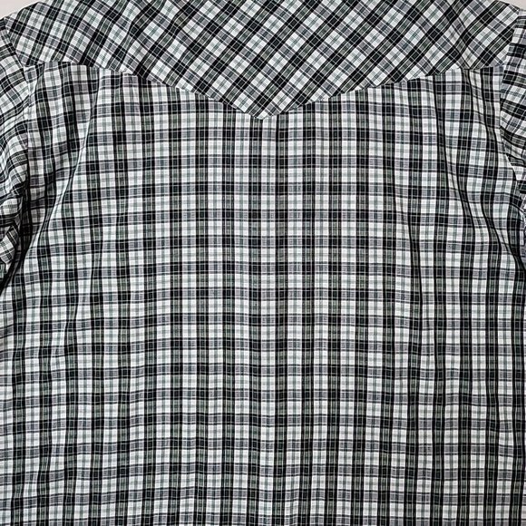 Express Rider BIG MAN Pearl Snap Plaid Western Short Sleeve Shirt Mens 2X XXL - Picture 5 of 11